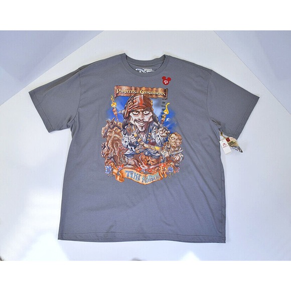 NEW Disney Studio XXL Pirates Of The Caribbean Jack Sparrow / Johnny Depp Shirt - Picture 2 of 7